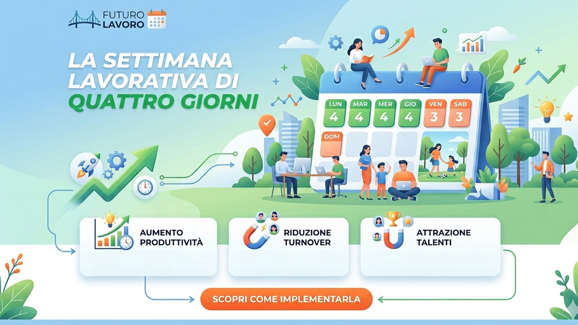 Settimana lavorativa di 4 giorni: leva strategica per i talenti